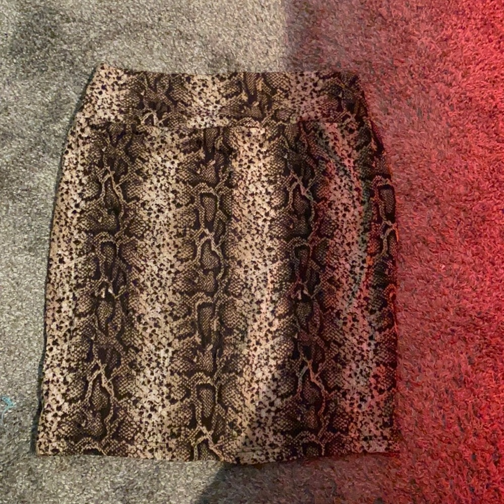 snake skin skirt